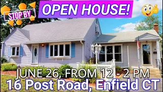 NEW Listing OPEN HOUSE 16 Post Road Enfield CT