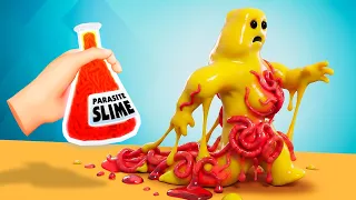 PARASITE Slime CONSUMES Slime MAN! (Slime Lab VR)