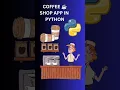 Coffee shop App in python