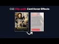 Movie Cards CSS Clip-path Card Hover Effect