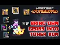 Tower Run with Own Gears Glitch How to Bring Own Items Into Tower Run Minecraft Dungeons