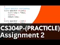 CS304P Assignment 2 Solution 2024 CS304P Assignment No 2 Solution 2024