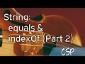 CSP Strings equals indexOf Part 2