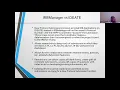 IRBManager Training on November 11 2021