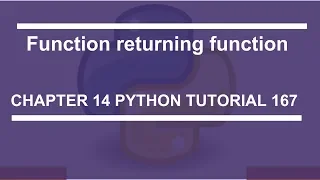 Function returning function Python tutorial 167