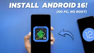 Install Android 16 on ANY Phone WITHOUT PC No Root No Data Loss