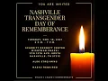 Nashville Transgender Day of Remembrance 2021