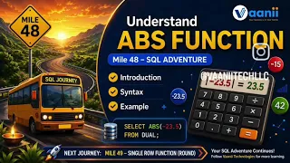 SQL Journey Mile 48 - ABS Function