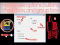 Part 3 How to use in Visual Basic the option Radio button Checkbox Frame and Group-box