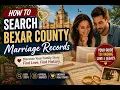 How to search Bexar County marriage records