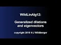 Generalized dilations and eigenvalues Geometric Linear Algebra 12 NJ Wildberger