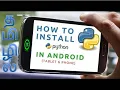 HOW TO INSTALL PYTHON IN ANDROID DEVICE TAMIL