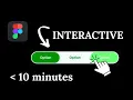 Create a TOGGLE BUTTON Option Switcher With a HOVER Functionality Figma Tutorial