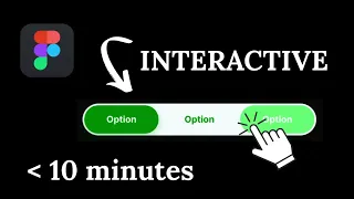 Create a TOGGLE BUTTON Option Switcher With a HOVER Functionality Figma Tutorial
