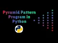 pyramid triangle pattern program in python