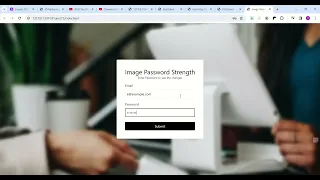 Background Image Password strength