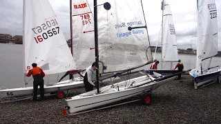 funNstuff 2015 Willies Warm Up Series Race 9. Ian was again out in his Blaze dinghy