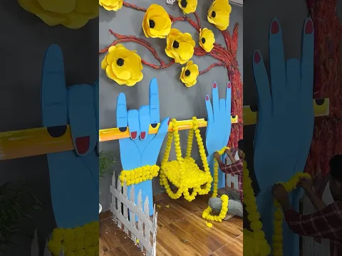 Janmashtami decoration idea 🦚