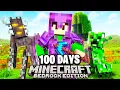 Download Lagu I Survived 100 Days in BEDROCK Minecraft Hardcore!