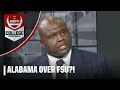 Booger McFarland UPSET with Alabama over FSU in the CFP CFP Selection Show