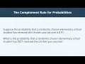 The Complement Rule for Probabilities - 4