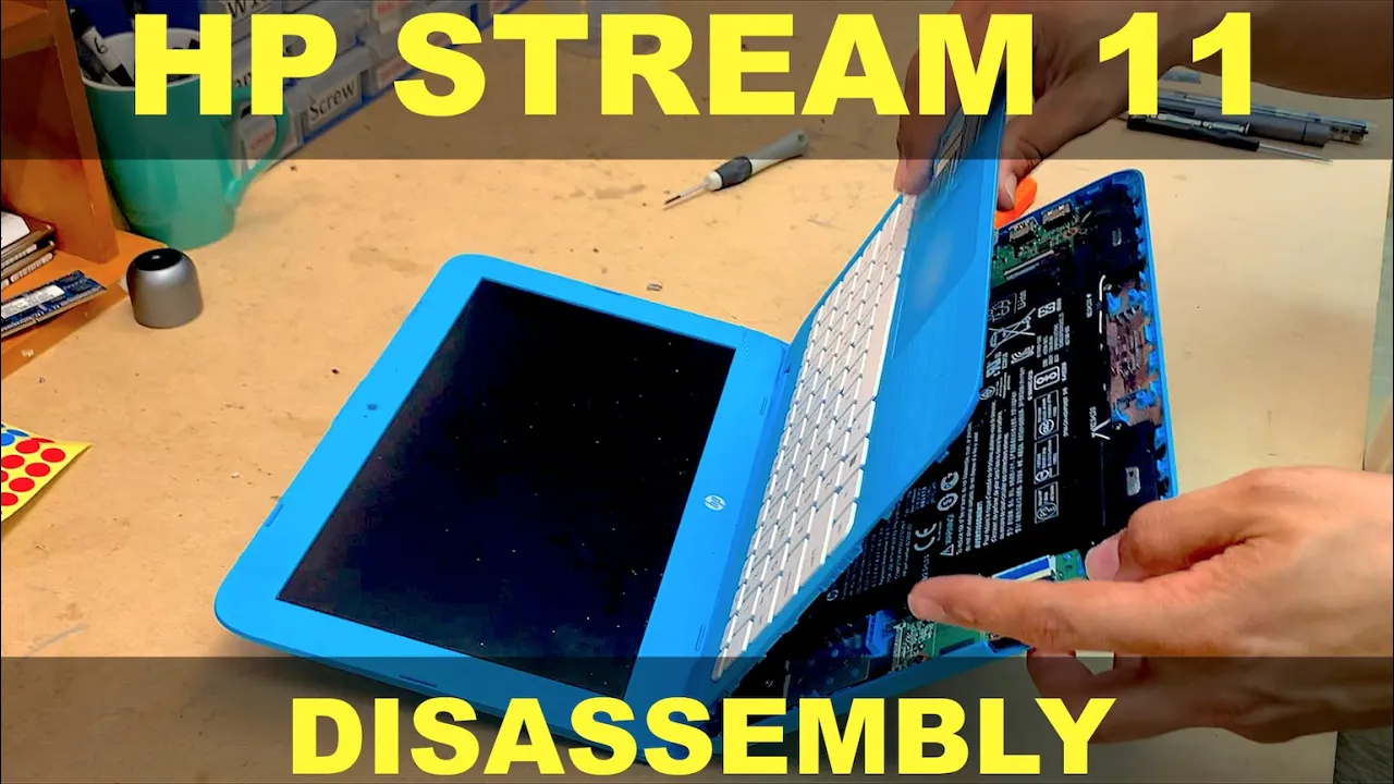 HP Stream 11 Pro Notebook TPN-Q154 Battery Replacement. 