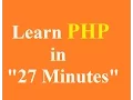 Learn PHP in 27 Minutes