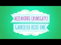 NO ES NUEVO - GABRIEL RODRIGUEZ EMC FT.ALEJANDRO "ALMIGHTY" (COLORFUL LYRIC VIDEO)