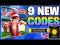ALL NEW CODES FOR NFL UNIVERSE FOOTBALL CODES AUGUST 2026 - ROBLOX ULTIMATE FOOTBALL CODES