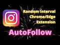 script automation for instagram - autofollow with random interval