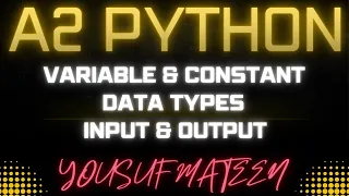 Basic Python Programming Day 1 A level Computer Science 9618