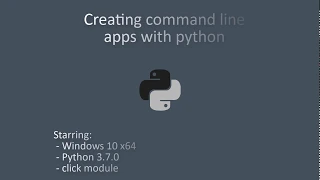 Python - Click module