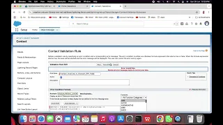 Admin Intermediate Formulas and Validations Create Validation Rules