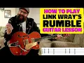 How to play Rumble by Link Wray - Guitar Lesson