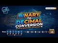 Binary to Decimal Conversion Number System Easy Method with Examples