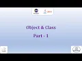 34 Object and Class Part - 1