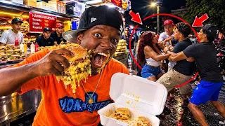 QUIT4ND0 HAMBURGUESAS 🍔 EN LA CALLE 😳