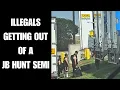 Lagu Illegals Getting Out Of a JB Hunt Truck | Bonehead Truckers