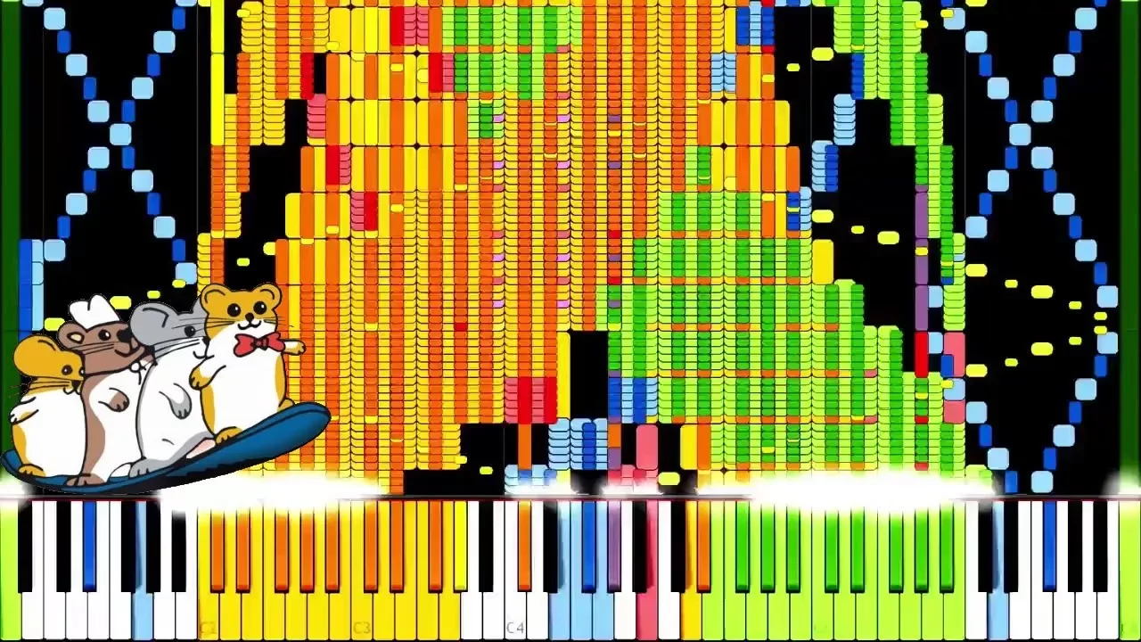 [Black MIDI] Synthesia - The Hampsterdance Song 1.10 Million