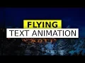 Flying Text Animation Using Html and CSS Web dev