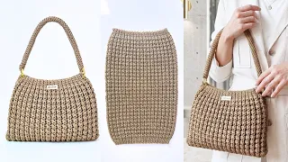Bolsa de Crochê Rápida e Super Fácil | Passo Passo da Bolsa Estela