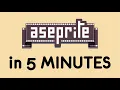 Learn pixel art in 5 MINUTES - Aseprite Basics for Beginners