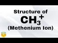 Structure of CH3 ion Methenium ion In english Carbocation