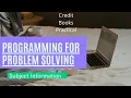 Programming for Problem Solving PPS Subject Information Credits Syllabus Practical - GTU