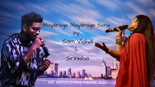 mayilirage mayilirage song by sam vishal and srinisha sam vishal and srinisha performance