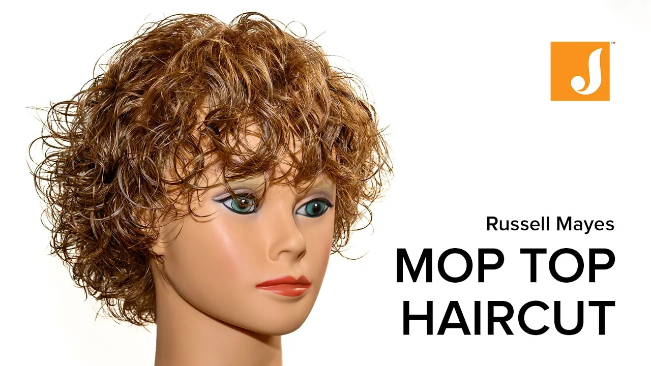 Men's Curly Mop Top Razor Haircut