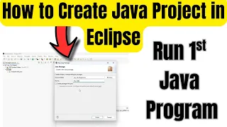 How to Create Java Project in Eclipse and Run Java Program Step by Step Hindi