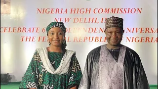 rahamasadau celebrating 61 nigerian independence day in delhi india rahama sadau khuda hafeez