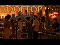 Summer Rooftop Party Golden Hour City Vibes Chill Ambience 4K