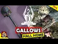 SKYRIM NEW NECROMANCY HOME Gallows Hall Permenant Undead Follower Staff Of Worms New Bone Helms